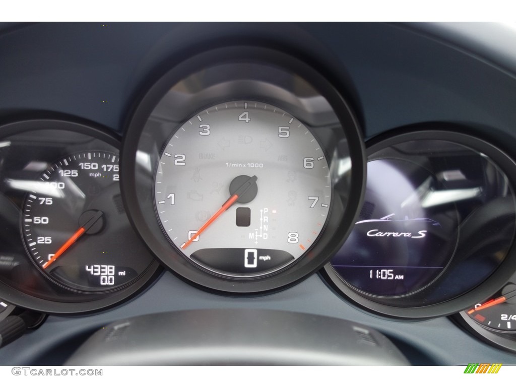 2017 Porsche 911 Carrera S Cabriolet Gauges Photo #125655245