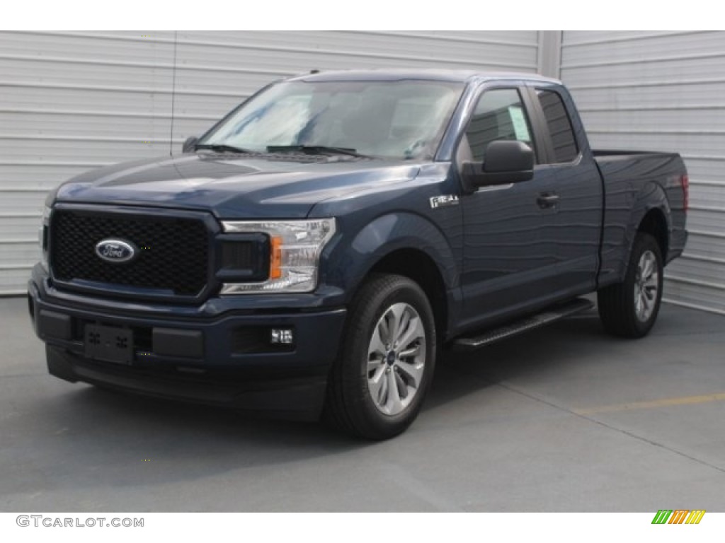 2018 F150 XL SuperCab - Blue Jeans / Earth Gray photo #3