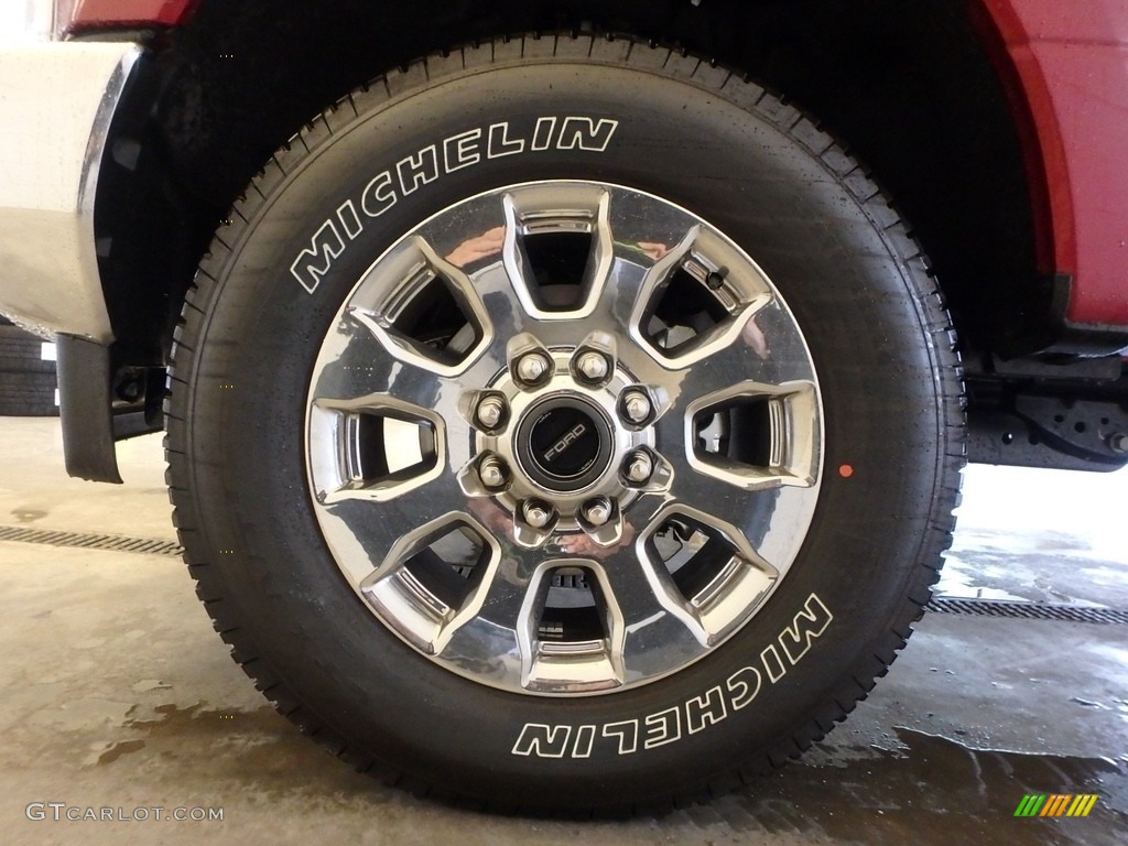 2018 F250 Super Duty Lariat Crew Cab 4x4 - Ruby Red / Black photo #5