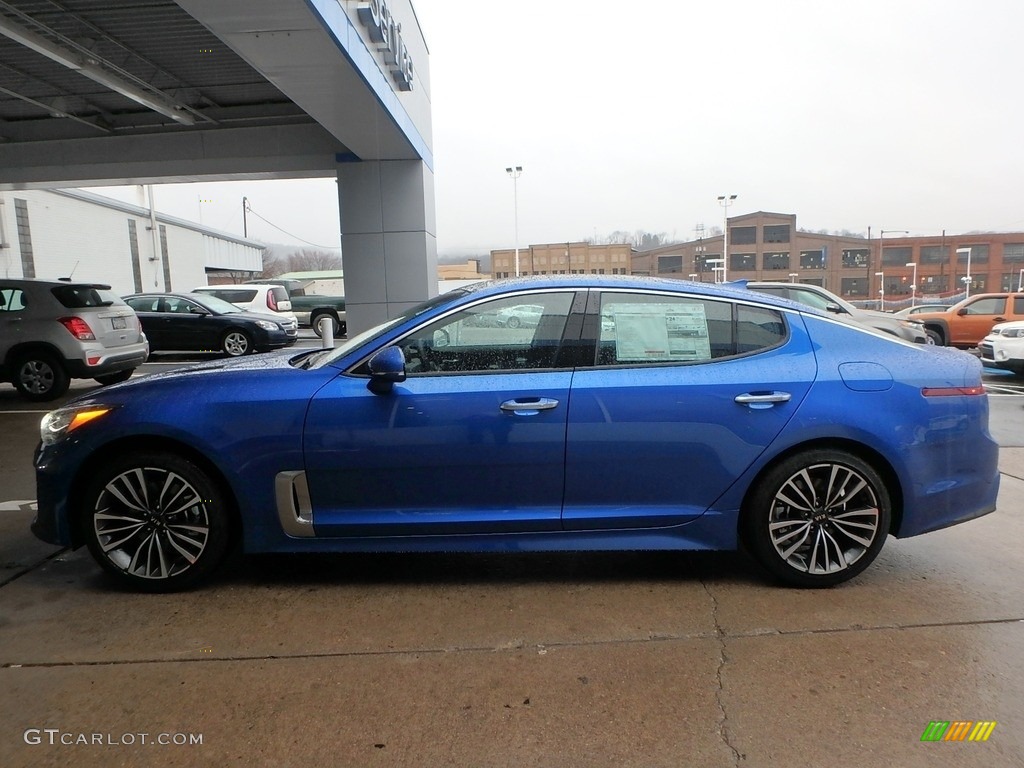 2018 Stinger Premium AWD - Micro Blue Pearl / Black photo #5