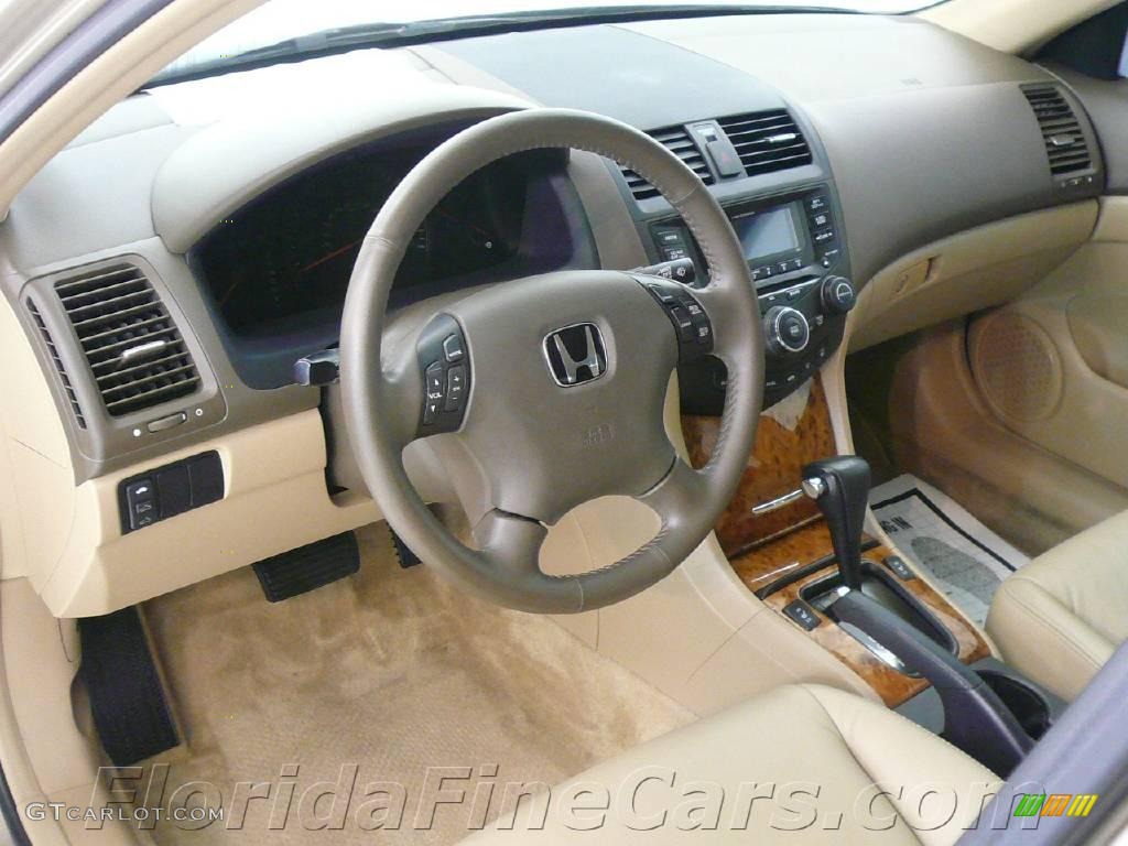 2004 Accord EX-L Sedan - Desert Mist Metallic / Ivory photo #12