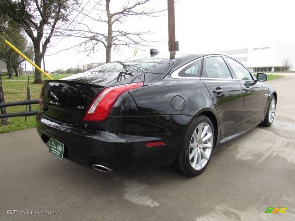 2018 XJ R-Sport - Santorini Black Metallic / Ebony photo #7