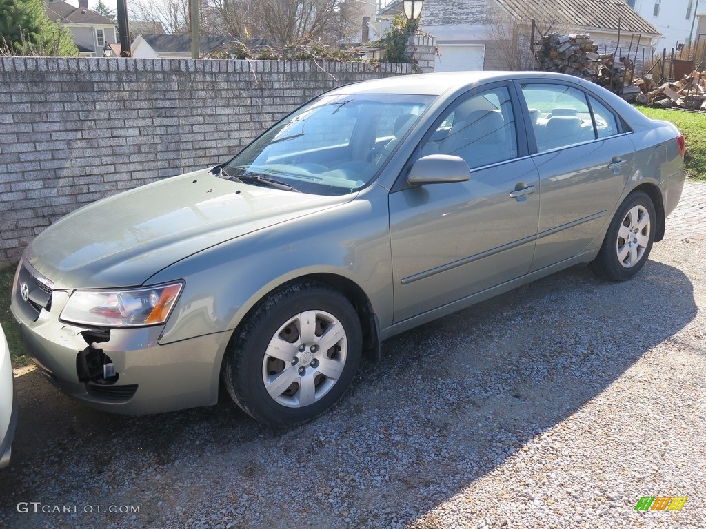 2008 Sonata GLS - Natural Khaki Green / Beige photo #8