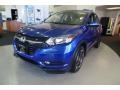 Aegean Blue Metallic 2018 Honda HR-V EX-L AWD