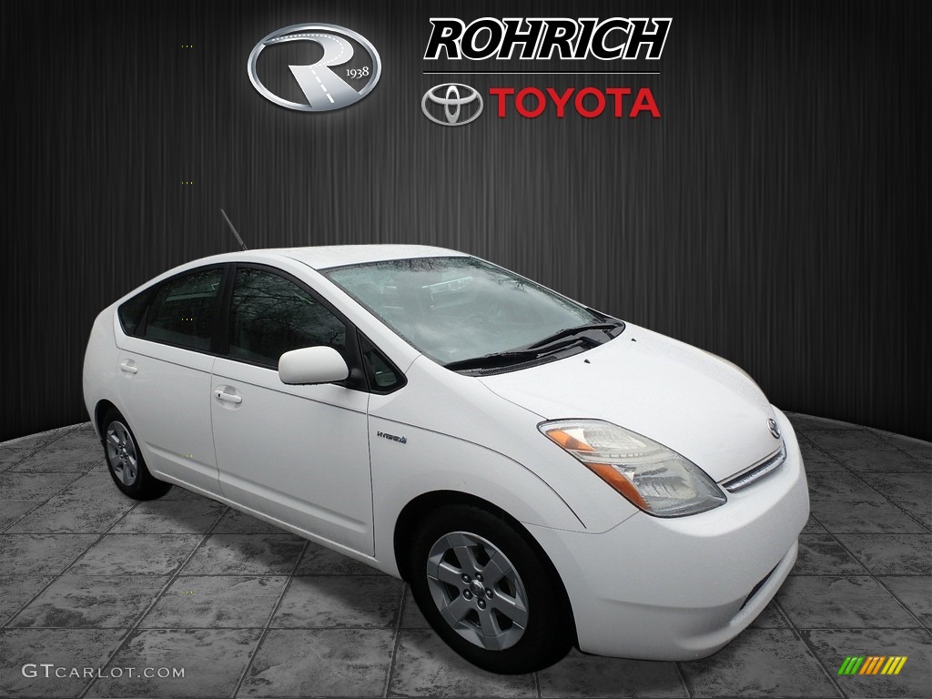 2006 Prius Hybrid - Super White / Gray photo #1