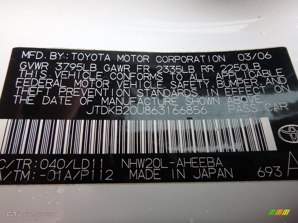 2006 Prius Hybrid - Super White / Gray photo #27