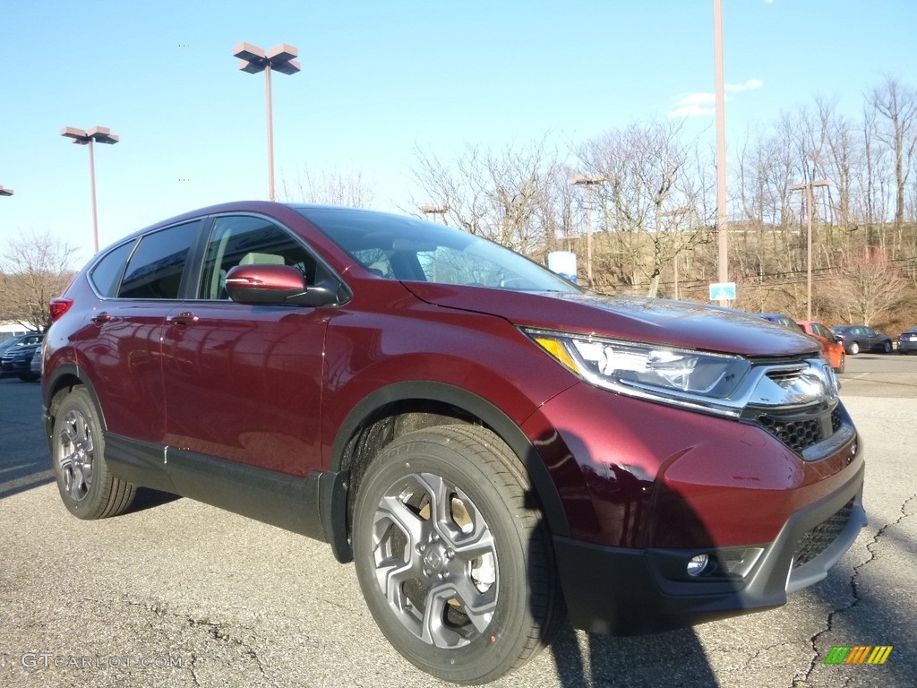 2018 CR-V EX AWD - Basque Red Pearl II / Gray photo #5