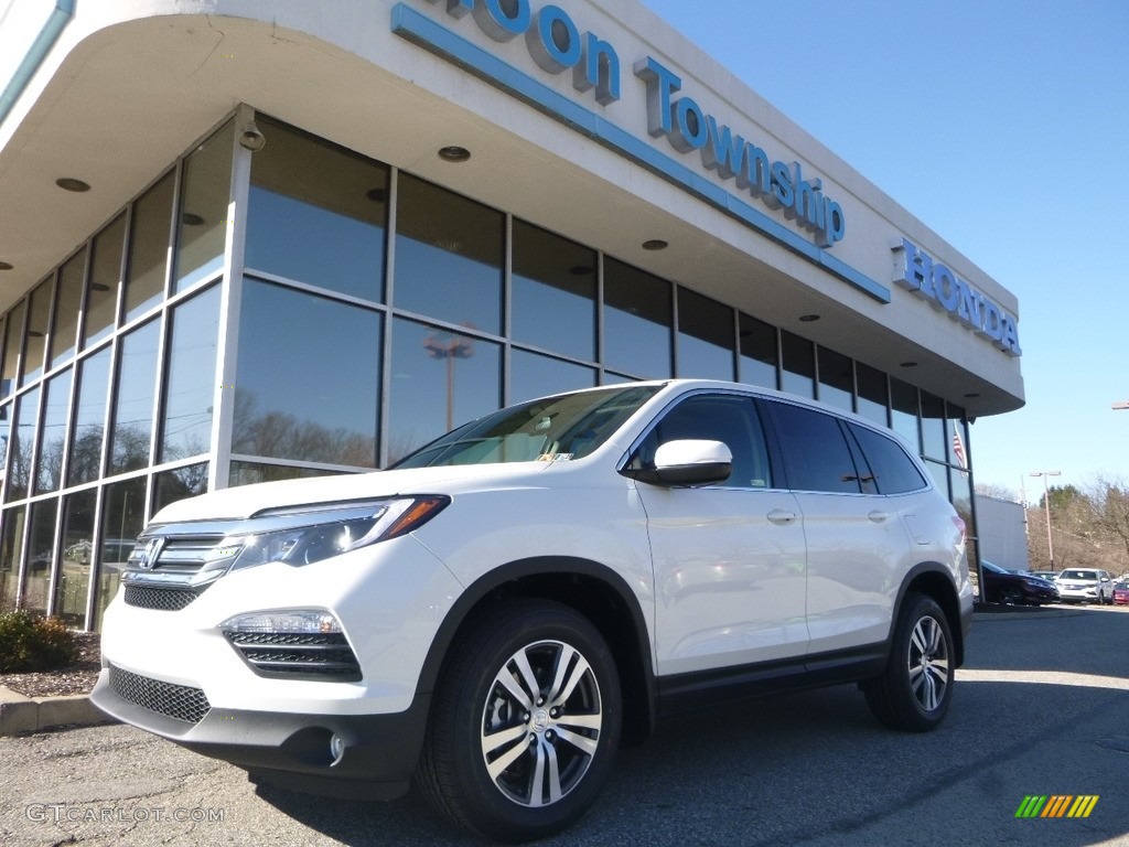 2018 Pilot EX-L AWD - White Diamond Pearl / Beige photo #1