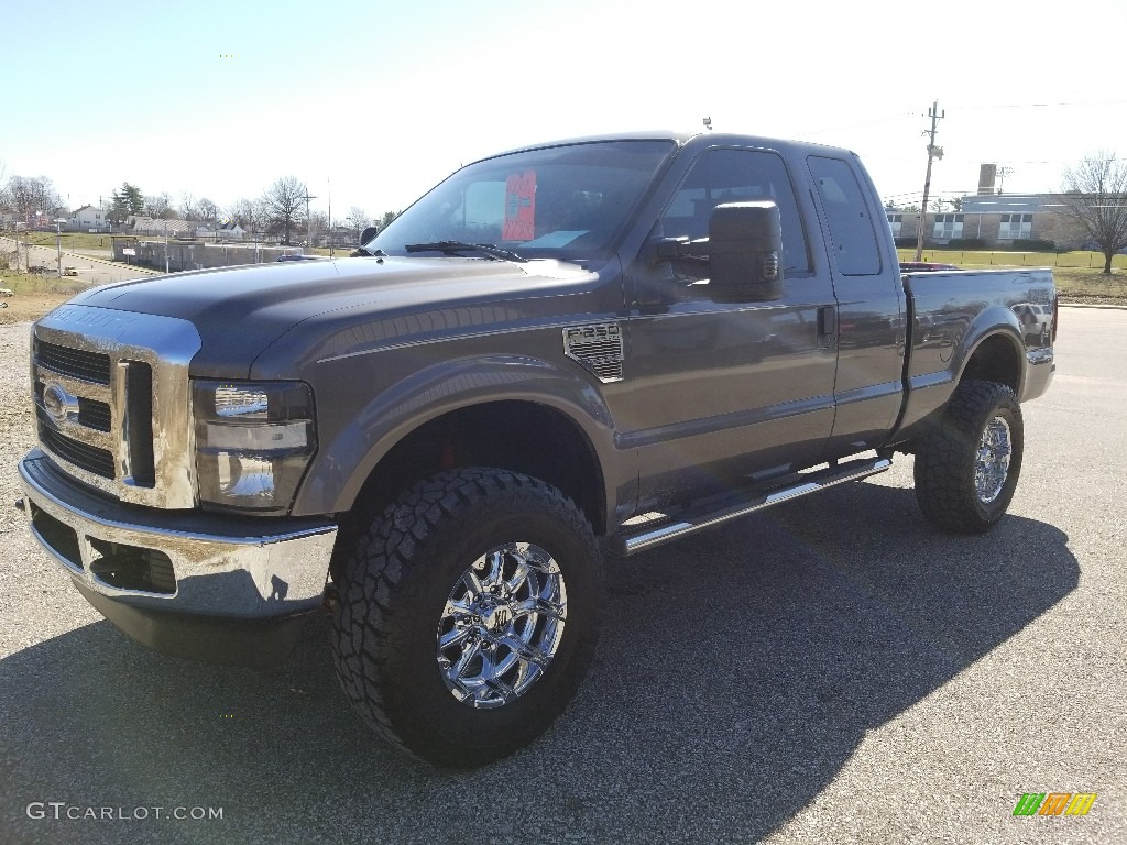 2008 F250 Super Duty XLT SuperCab 4x4 - Silver Metallic / Medium Stone photo #8