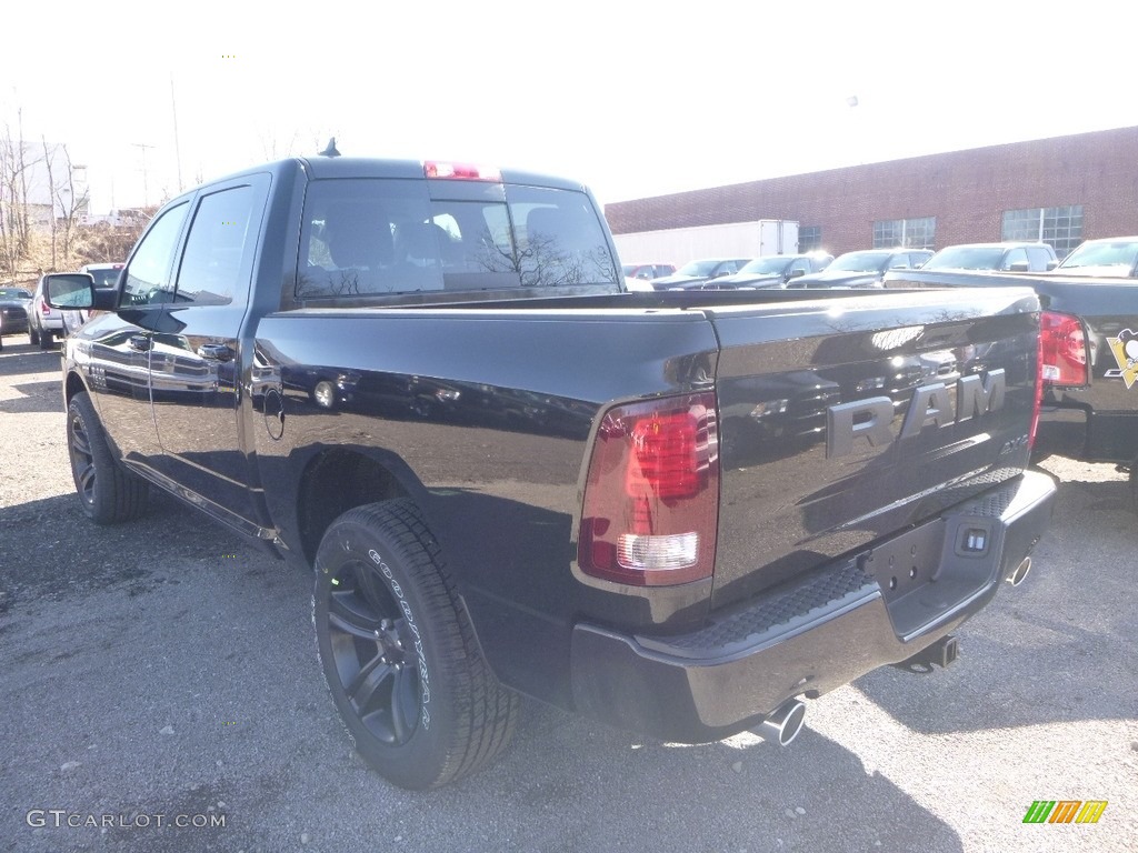 2018 1500 Sport Crew Cab 4x4 - Brilliant Black Crystal Pearl / Black photo #3