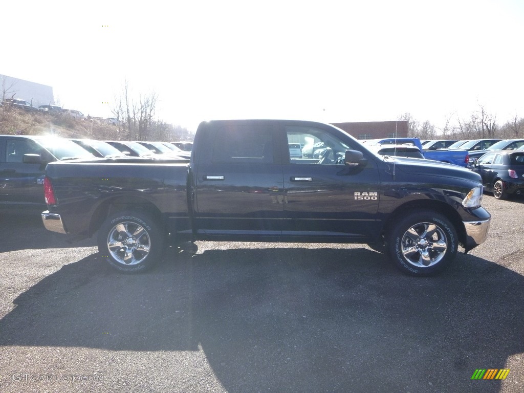 2018 1500 Big Horn Crew Cab 4x4 - True Blue Pearl / Black/Diesel Gray photo #6