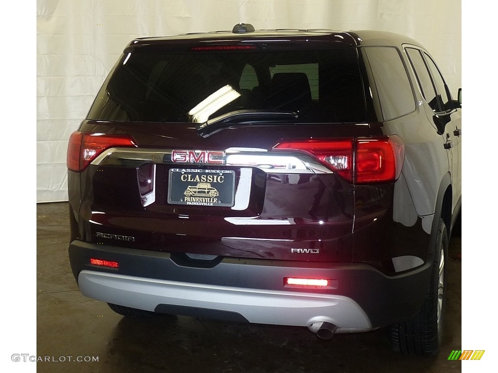 2018 Acadia SLE AWD - Black Cherry Metallic / Jet Black photo #3