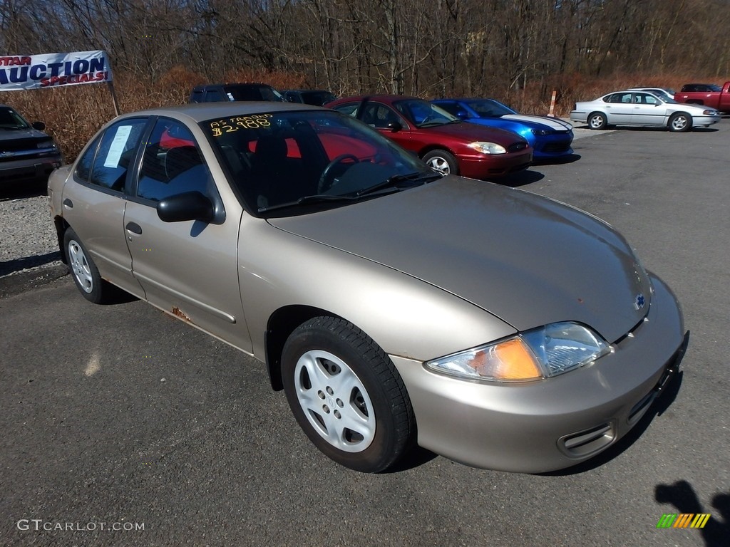 2002 Cavalier LS Sedan - Sandrift Metallic / Graphite photo #5