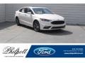 White Platinum 2018 Ford Fusion Sport AWD