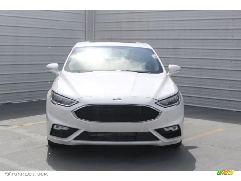 2018 Fusion Sport AWD - White Platinum / Sport Dark Earth Gray photo #2