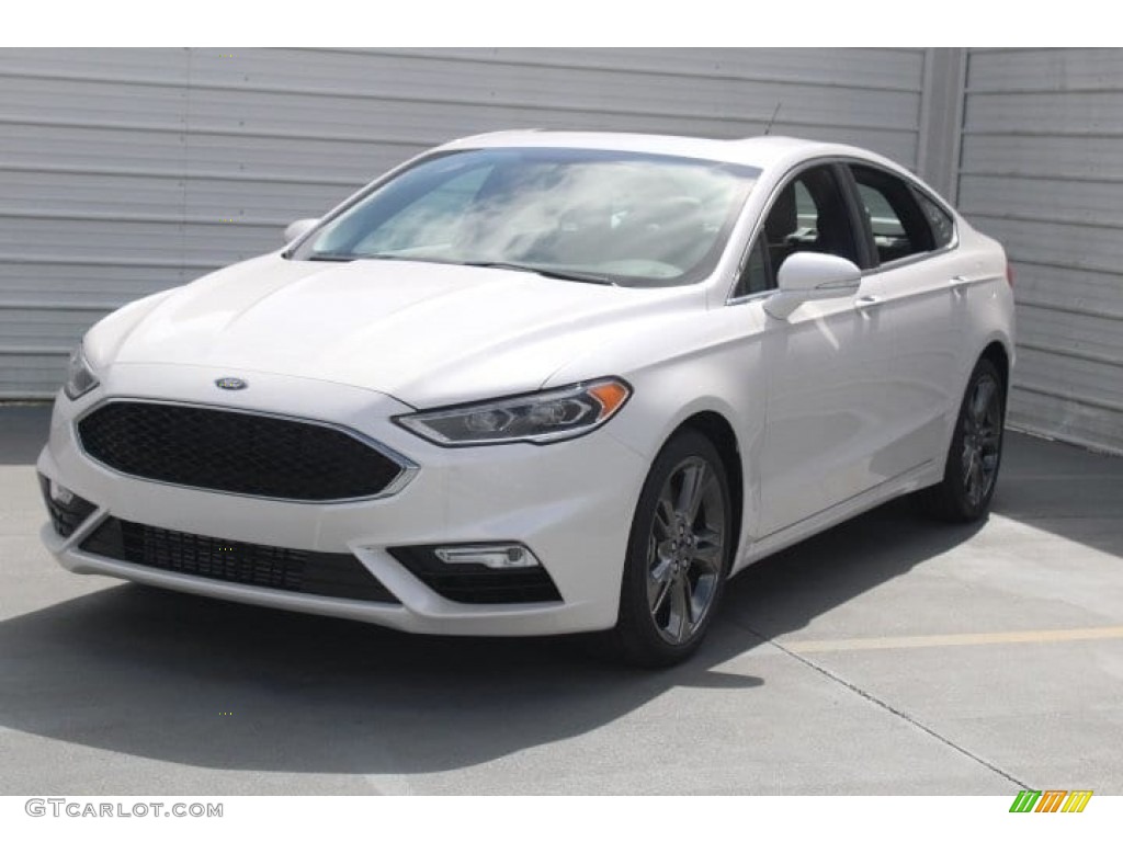 2018 Fusion Sport AWD - White Platinum / Sport Dark Earth Gray photo #3