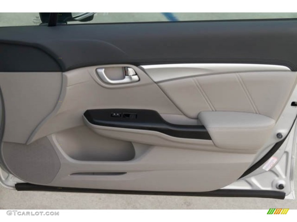 2015 Civic EX-L Sedan - Alabaster Silver Metallic / Black photo #26