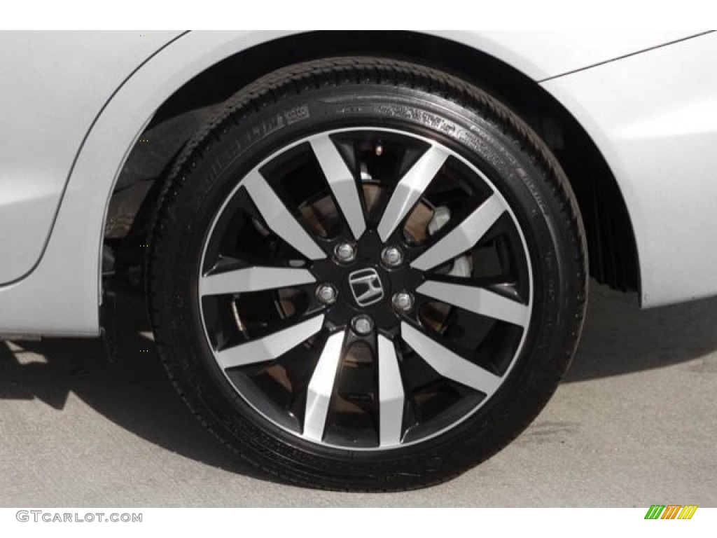 2015 Civic EX-L Sedan - Alabaster Silver Metallic / Black photo #30