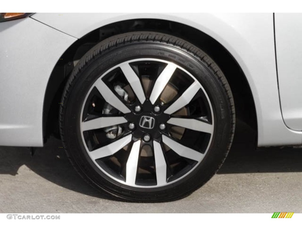 2015 Civic EX-L Sedan - Alabaster Silver Metallic / Black photo #31