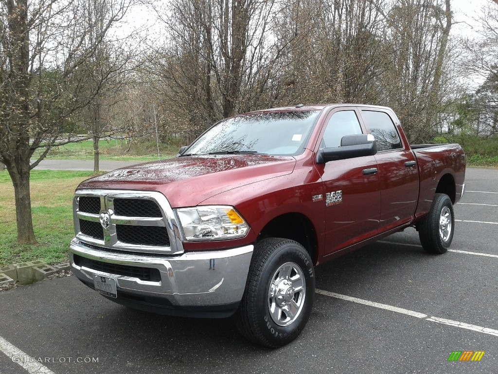 2018 2500 Tradesman Crew Cab 4x4 - Delmonico Red Pearl / Black/Diesel Gray photo #2