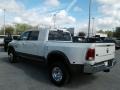 2018 Pearl White Ram 3500 Laramie Mega Cab 4x4 Dual Rear Wheel  photo #3