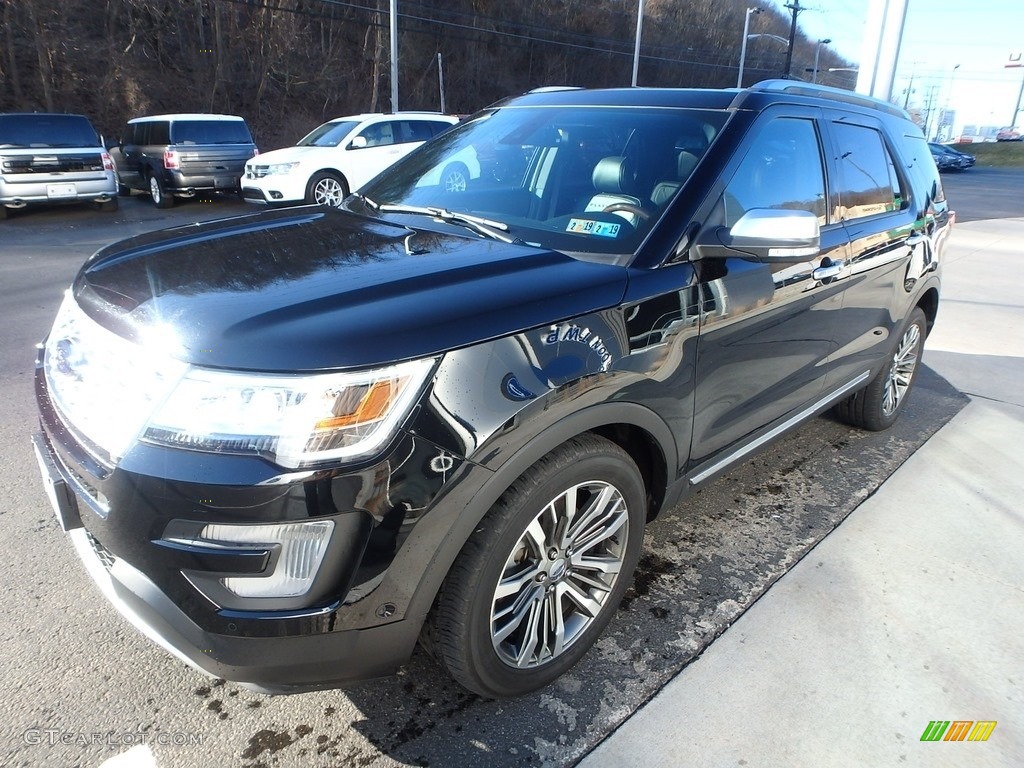 2017 Explorer Platinum 4WD - Shadow Black / Ebony Black photo #6