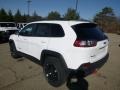 2019 Bright White Jeep Cherokee Trailhawk 4x4  photo #3