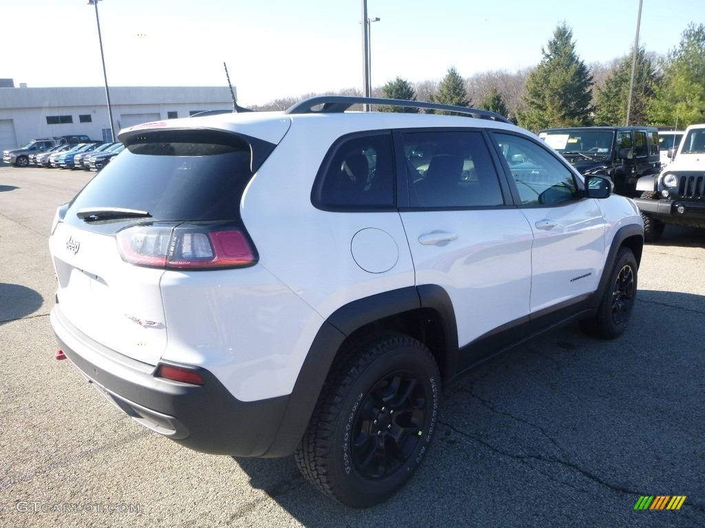 2019 Cherokee Trailhawk 4x4 - Bright White / Black photo #5