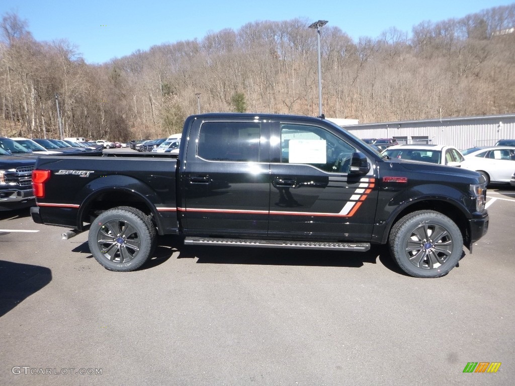 2018 F150 Lariat SuperCrew 4x4 - Shadow Black / Special Edition Black/Red photo #1