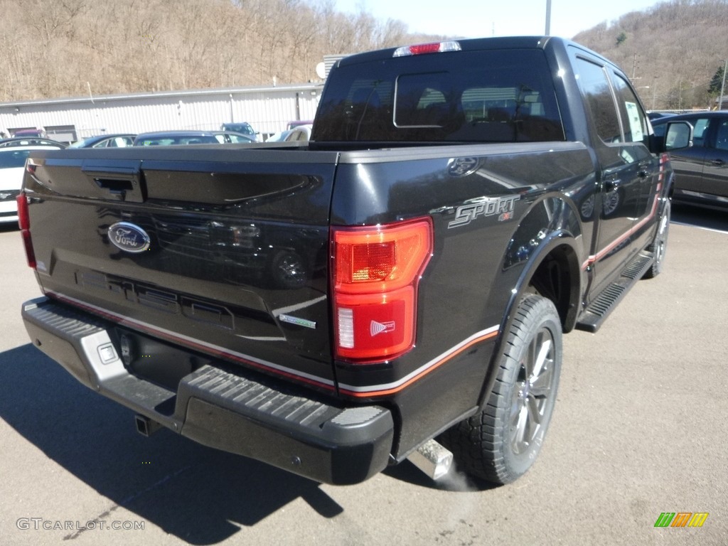 2018 F150 Lariat SuperCrew 4x4 - Shadow Black / Special Edition Black/Red photo #2