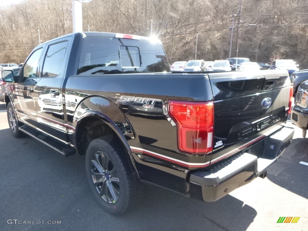 2018 F150 Lariat SuperCrew 4x4 - Shadow Black / Special Edition Black/Red photo #5
