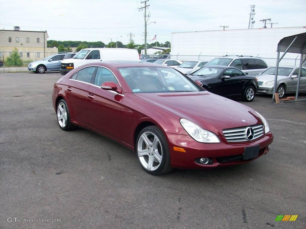 2006 CLS 500 - Bordeaux Red Metallic / Cashmere Beige photo #4