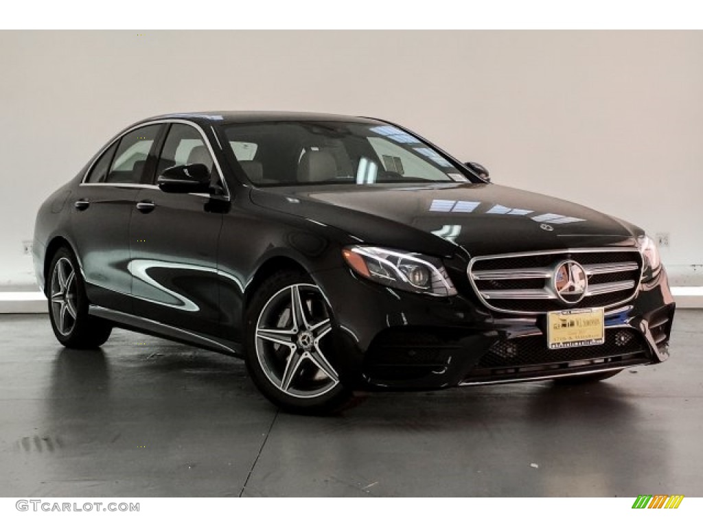 2018 E 300 Sedan - Black / Macchiato Beige/Black photo #12