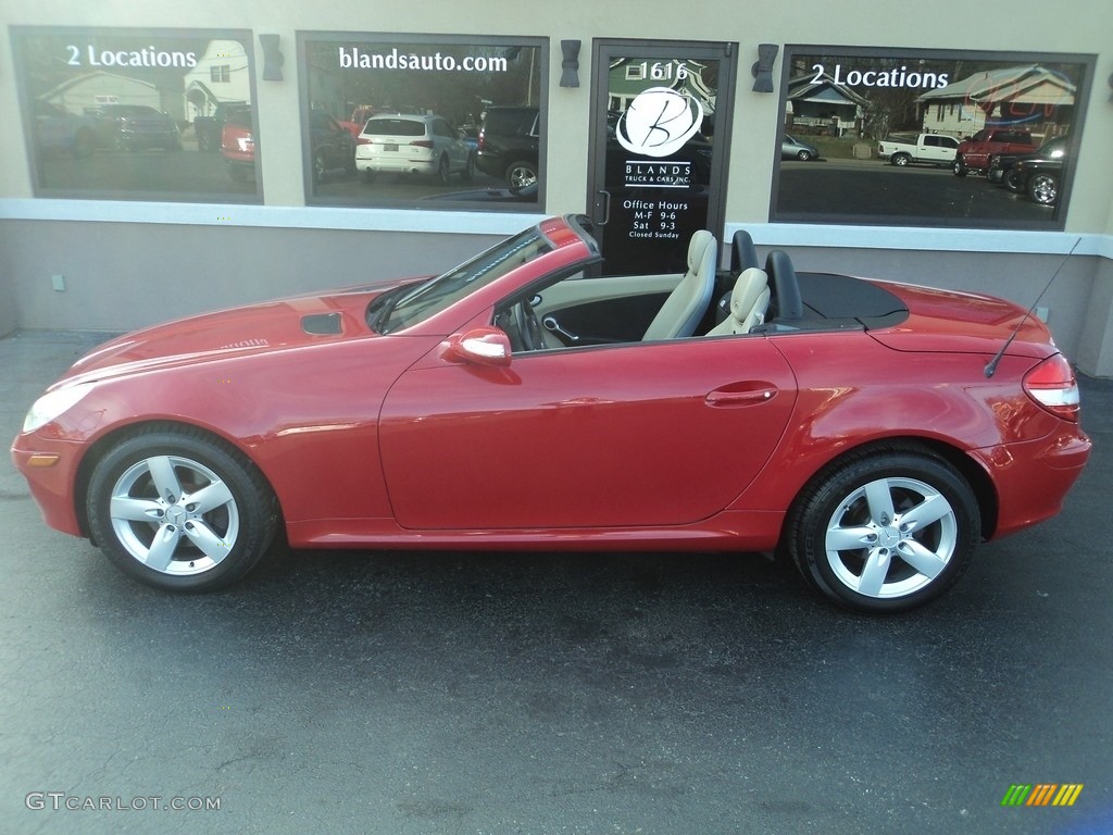 2006 SLK 280 Roadster - Mars Red / Beige photo #6