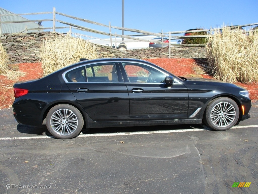 2017 5 Series 540i Sedan - Black Sapphire Metallic / Cognac photo #2