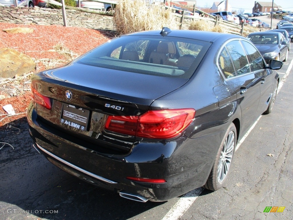 2017 5 Series 540i Sedan - Black Sapphire Metallic / Cognac photo #3