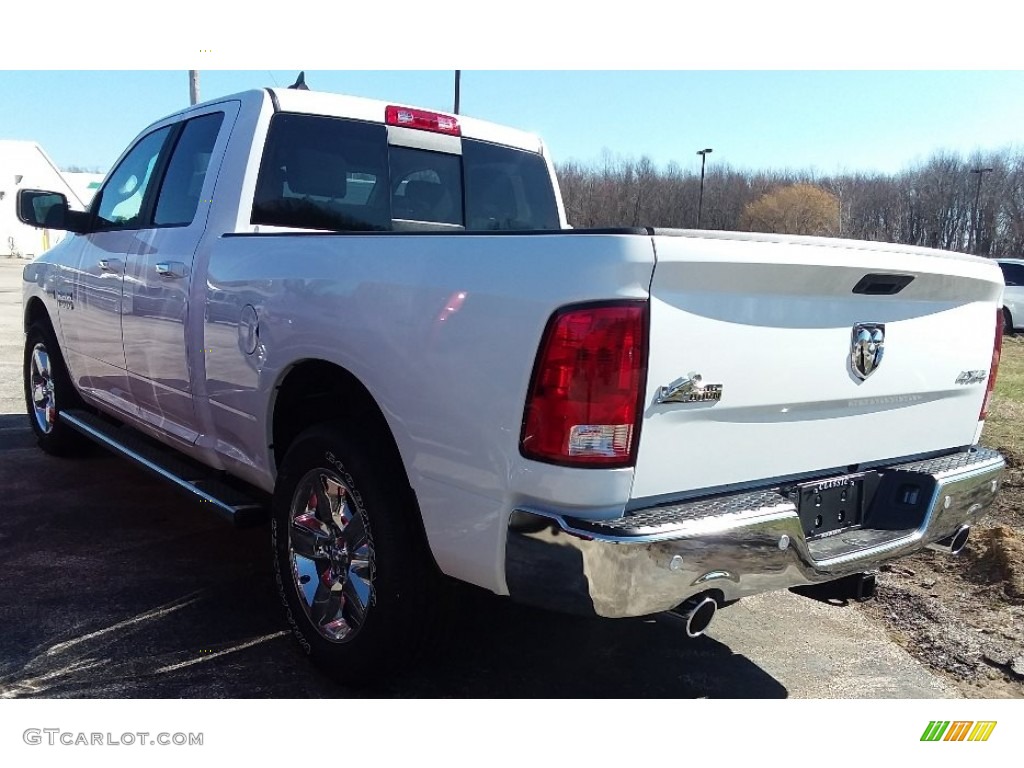 2018 1500 Big Horn Quad Cab 4x4 - Bright White / Black/Diesel Gray photo #3