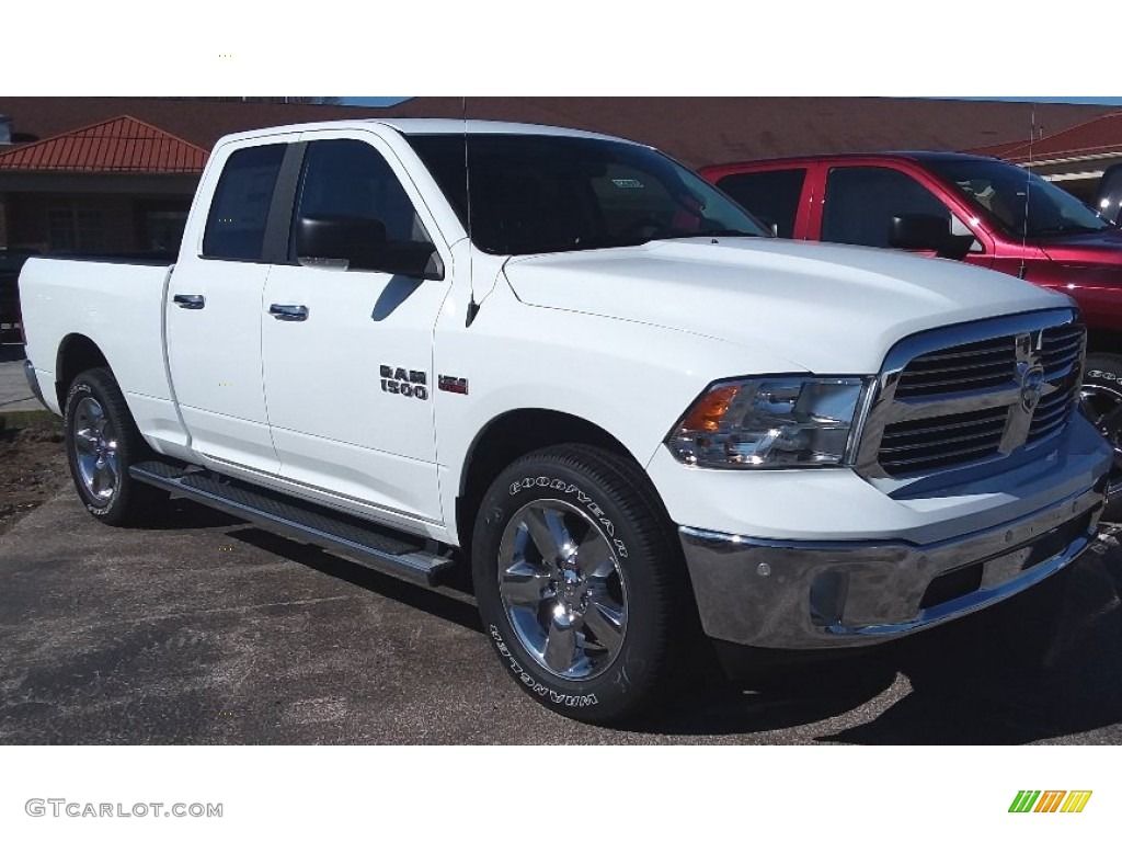 2018 1500 Big Horn Quad Cab 4x4 - Bright White / Black/Diesel Gray photo #4