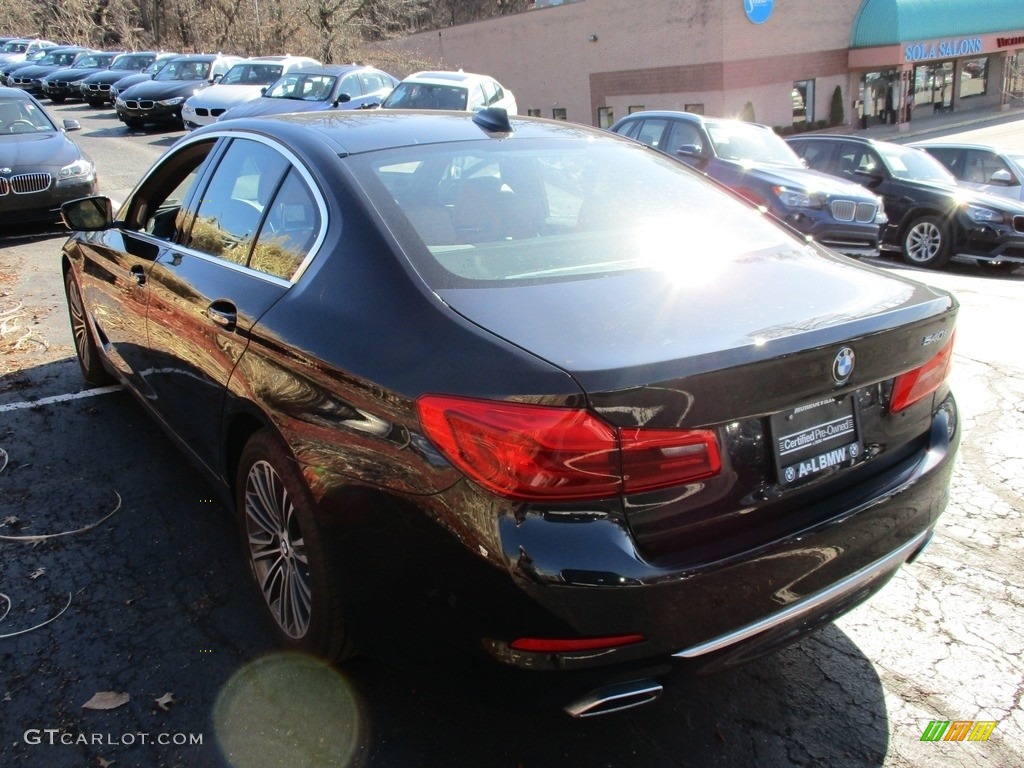 2017 5 Series 540i Sedan - Black Sapphire Metallic / Cognac photo #5