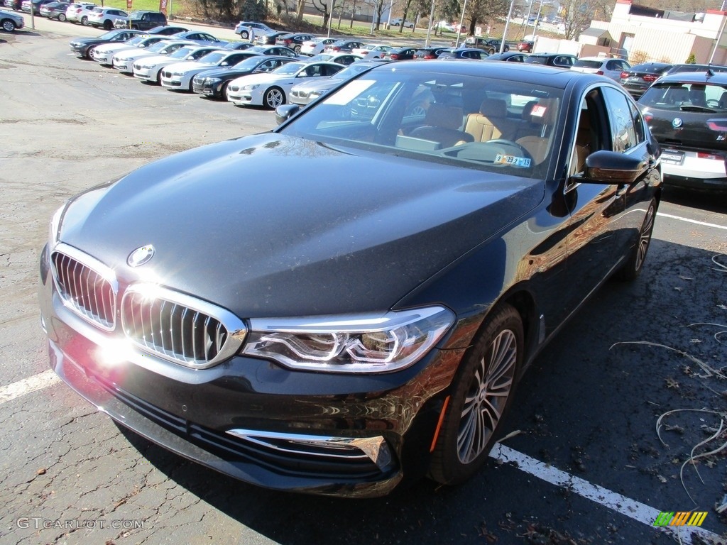 2017 5 Series 540i Sedan - Black Sapphire Metallic / Cognac photo #6