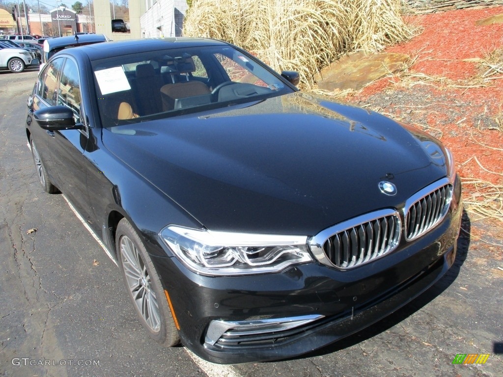 2017 5 Series 540i Sedan - Black Sapphire Metallic / Cognac photo #8
