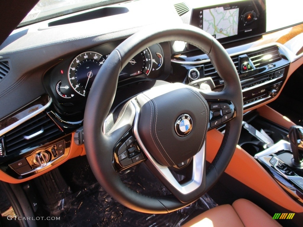2017 5 Series 540i Sedan - Black Sapphire Metallic / Cognac photo #15