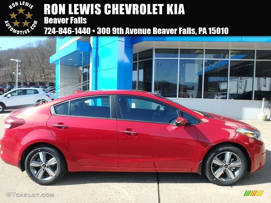 Garnet Red Kia Forte