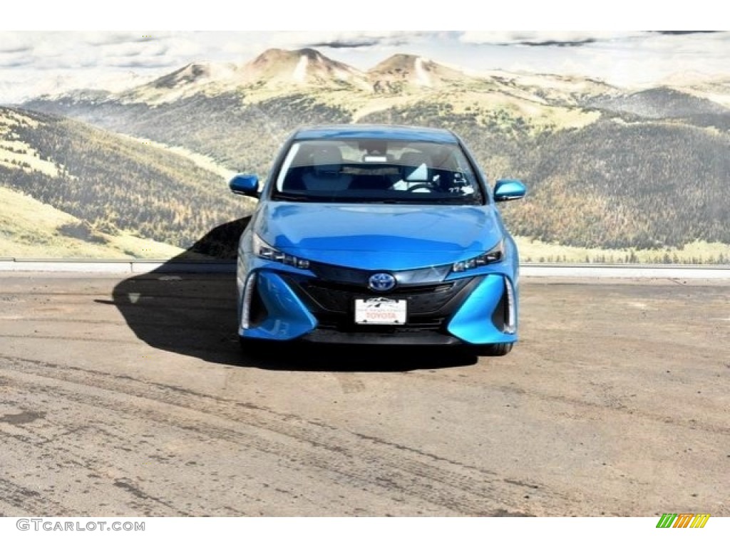 2018 Prius Prime Premium - Blue Magnetism / Moonstone photo #2