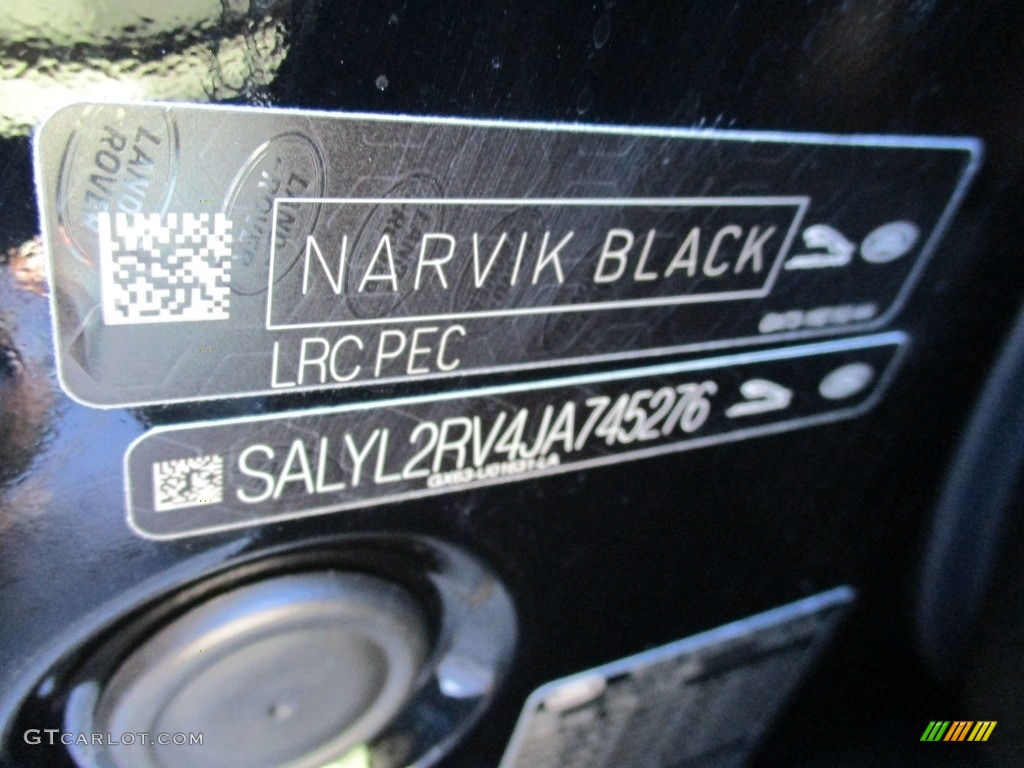 2018 Range Rover Velar R Dynamic SE - Narvik Black / Light Oyster/Ebony photo #19