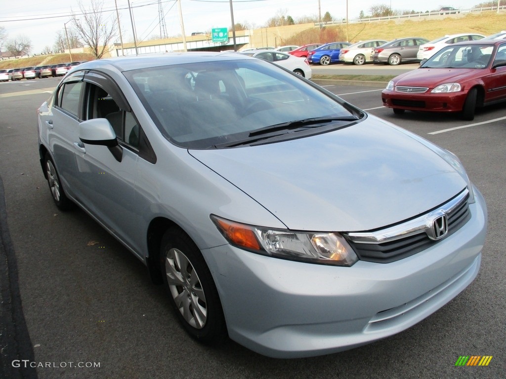 2012 Civic LX Sedan - Cool Mist Metallic / Gray photo #7