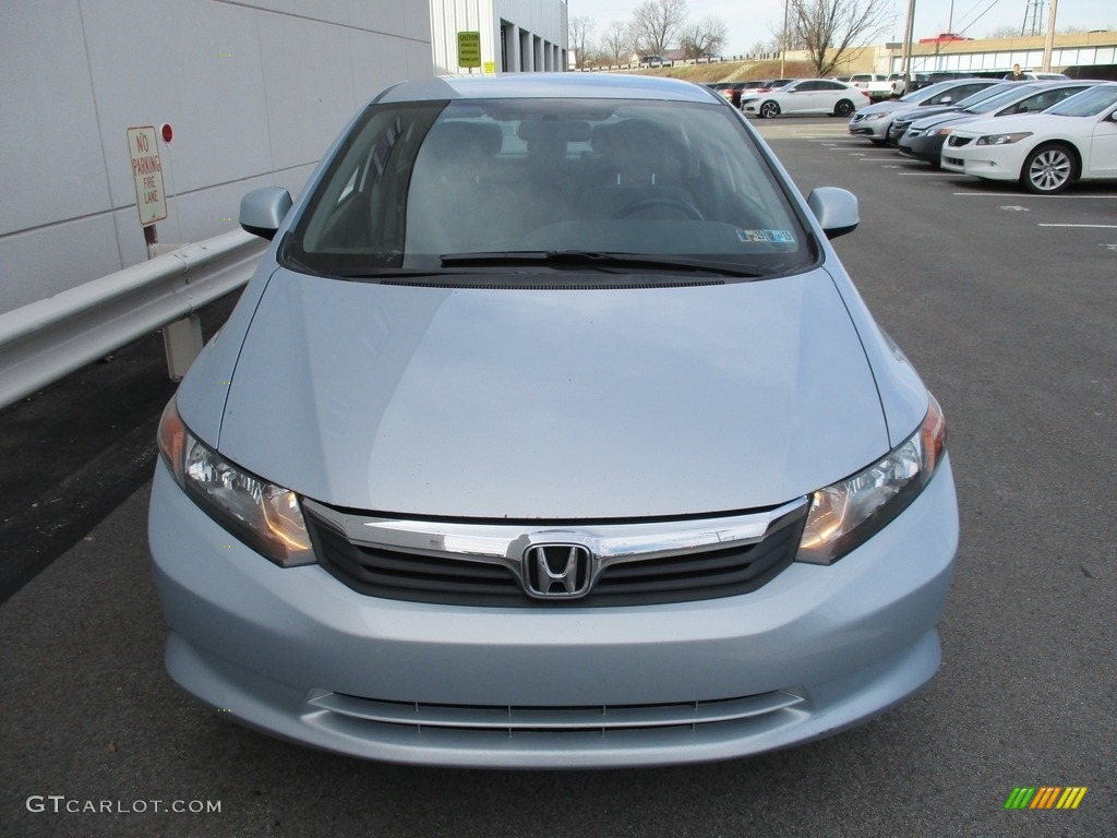 2012 Civic LX Sedan - Cool Mist Metallic / Gray photo #8