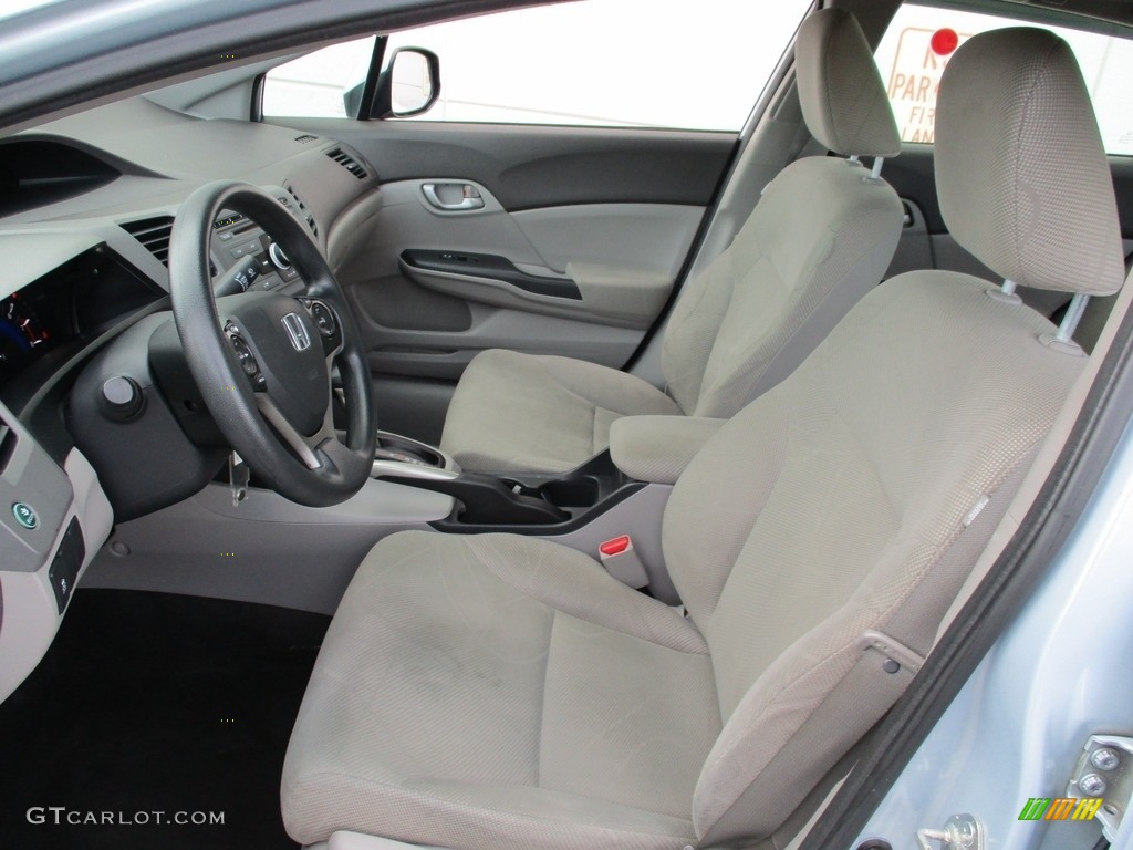 2012 Civic LX Sedan - Cool Mist Metallic / Gray photo #11
