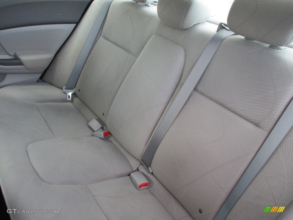 2012 Civic LX Sedan - Cool Mist Metallic / Gray photo #12