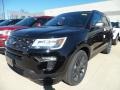 2018 Shadow Black Ford Explorer XLT 4WD  photo #1